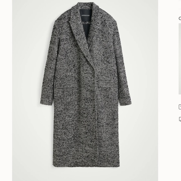 Butter Jackets & Blazers - Herskind - fabrics made in Italy.
“Butter” Black and Gray Coat